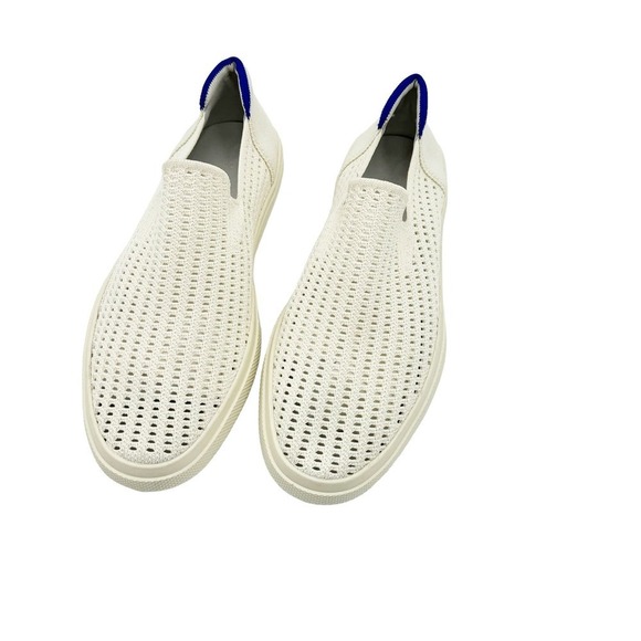 Rothy's Rare Perforated White Round Toe Slip On Sneaker Women's Size 9 NWOB - Picture 2 of 8